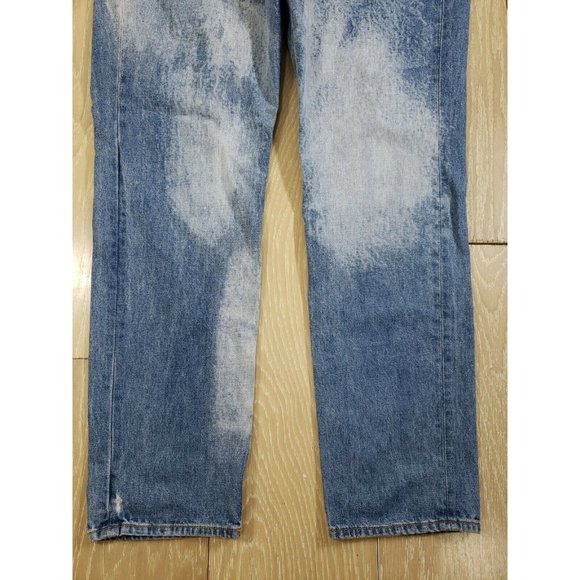 Rag & Bone / Jean Boyfriend Jeans Pants Denim 31 Acid Wash Distress Faded Spots - Picture 2 of 10